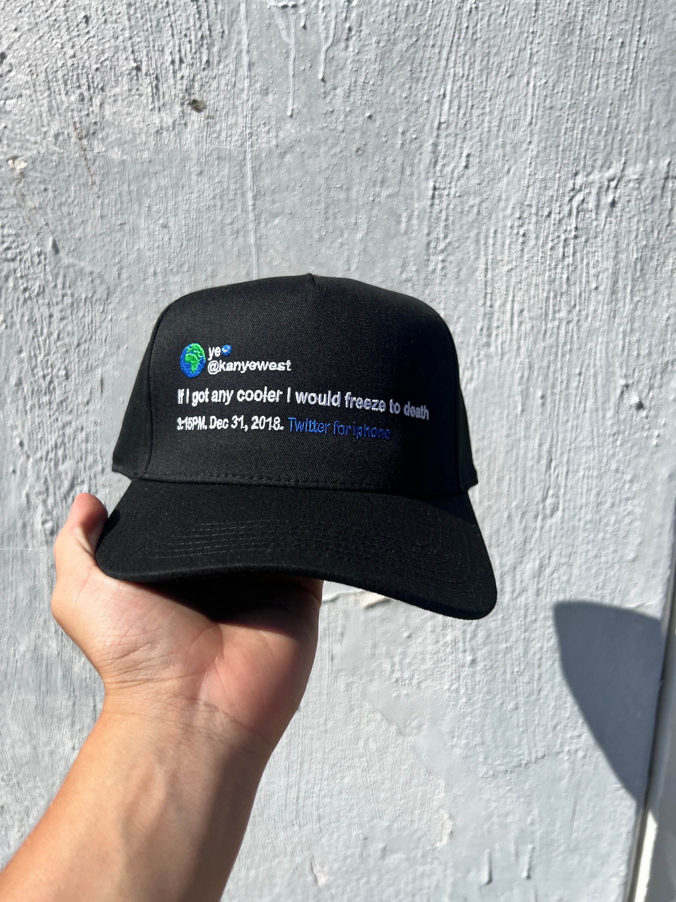 Custom Virgil abloh tweet hat