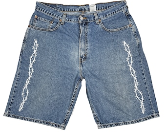 Barbwire Denim shorts