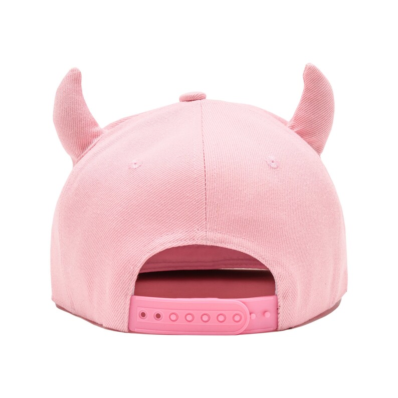 Horns Snapback Hat Devil PINK Etsy