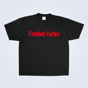 Koszulka Cowboy Carter z haftem i gadżetami z trasy koncertowej
