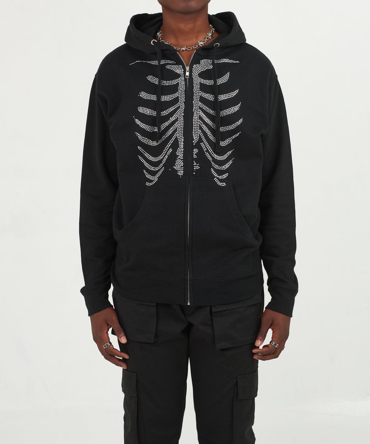 【黒/XL】G.B.Y SKELETON HOODIE / BLACK