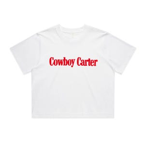 レディース カウボーイ カーター クロップド Tシャツ | 彼女へのギフト | ツアー | ビヨンセ | タンク コンサート | 女性へのギフト