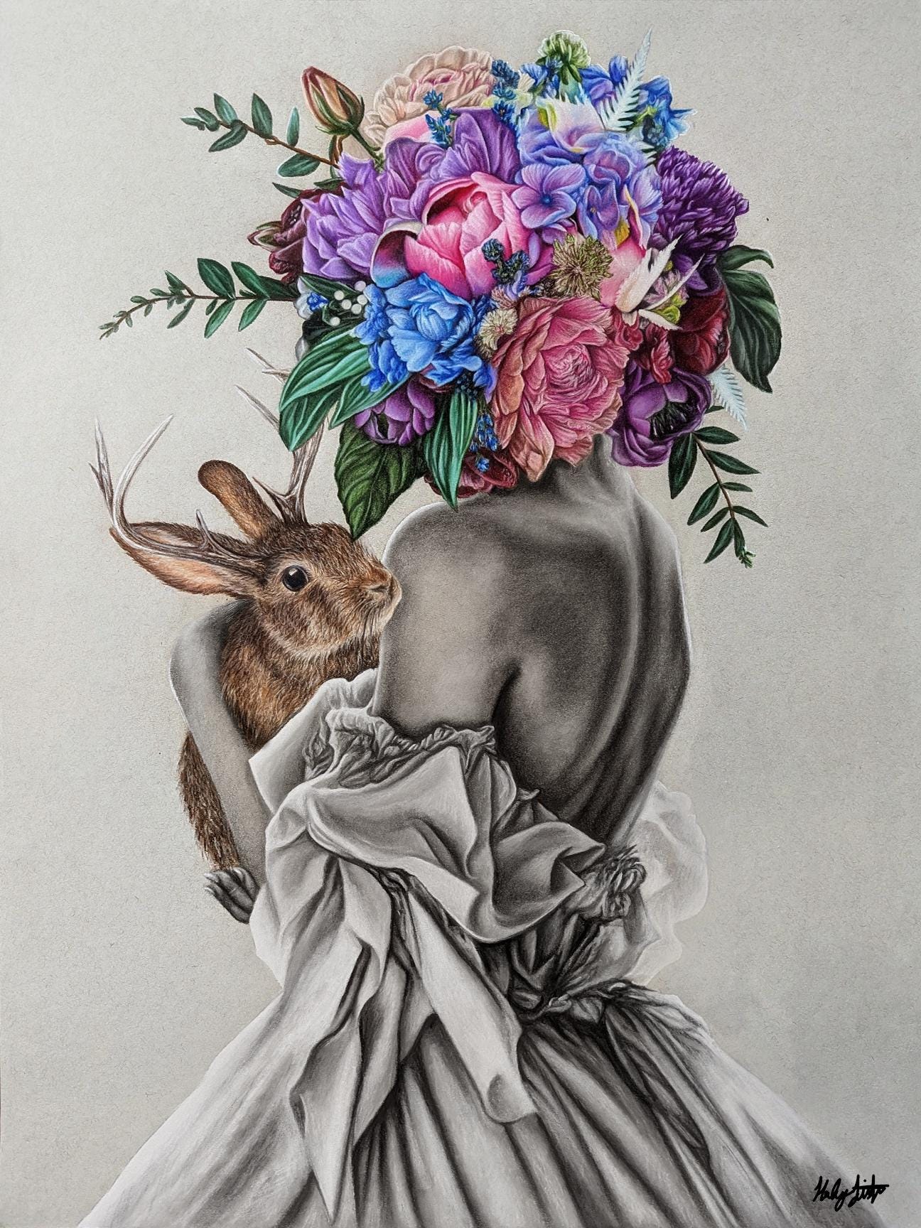 木炭画＆イラスト - Etsy 日本