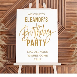 Custom Designed Birthday Party Vinyl Decal- Personalised with your Details - Choose Your Font, Colour and Size