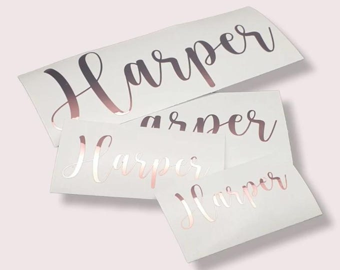 Custom Vinyl Stickers - Make Your Own Personalized Decal - Car/ Window/ Laptop/ Bottle/ Glassware/ Wedding/ Business - Any Text/ Image/ Logo