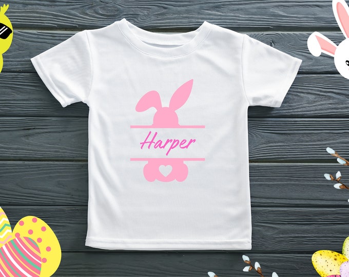 Custom Easter Bunny Iron On Vinyl Decals For T-Shirts - DECAL ONLY - Personalized Heat Transfer Vinyl Decal - Custom HTV for Shirts