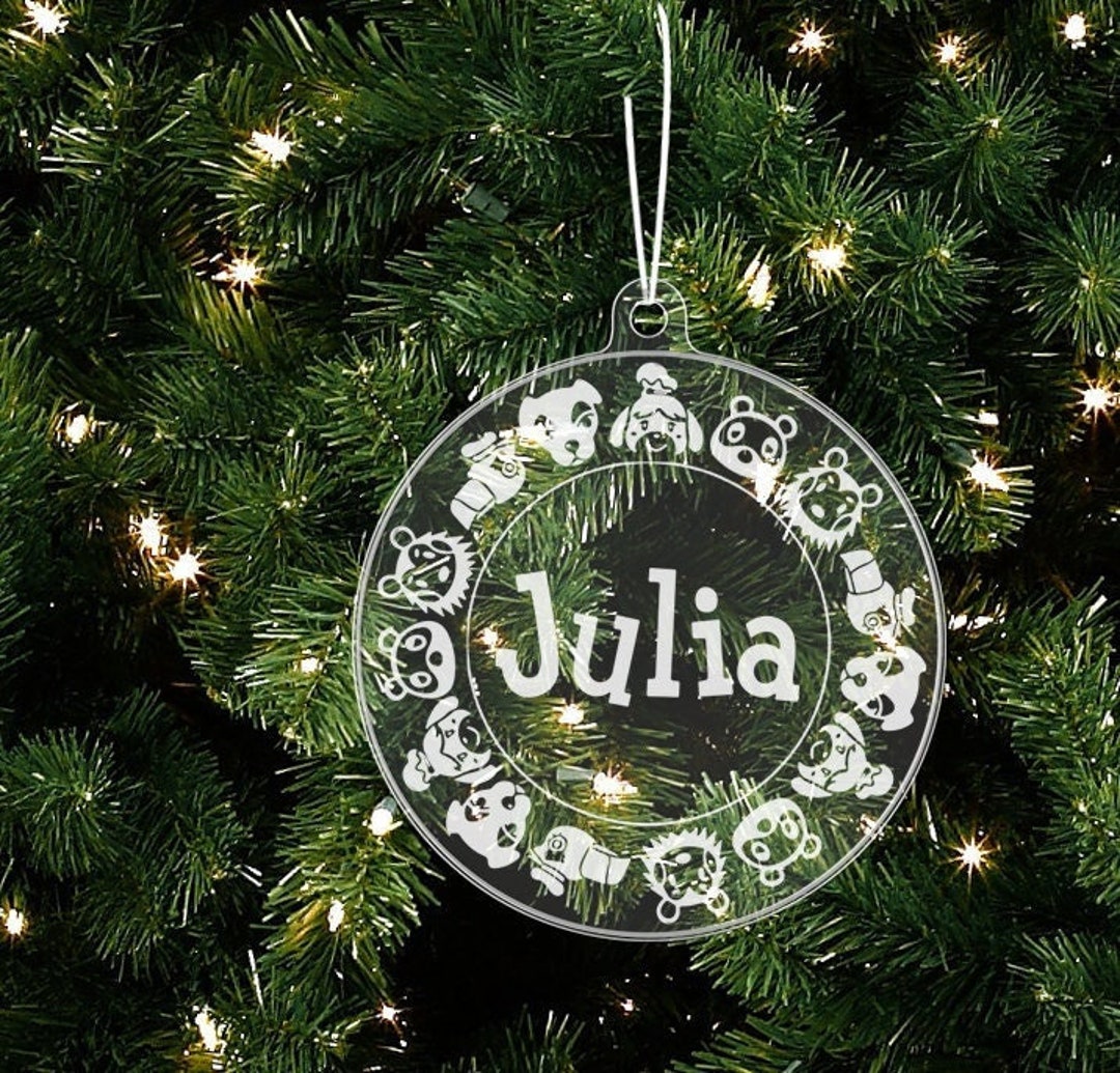 Personalized Animal Crossing Customizable With Name & Year Etsy
