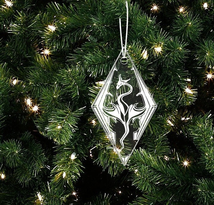 Skyrim Christmas Ornament Gaming, Gamer Decor, Elder Scrolls