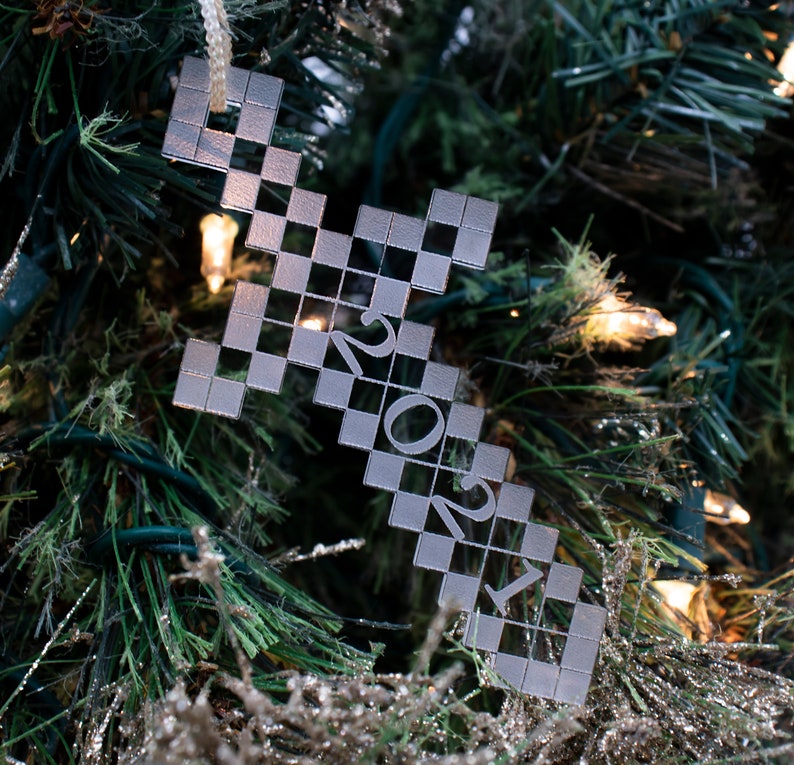 Minecraft Sword 2021 & 2022 Christmas Ornament | Etsy