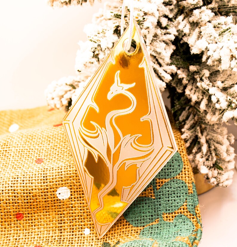 Skyrim Christmas Ornament Gaming, Gamer Decor, Elder Scrolls