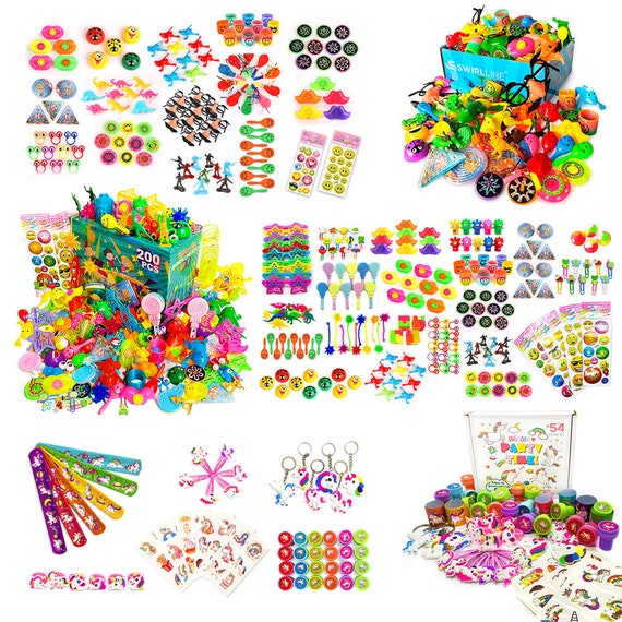  200 Pcs Party Favors for Kids, Fidget Toys Set, Stocking  Stuffers, Treasure Box Toys for Classroom Carnival Prize Rewards, Pinata  Goodie Bag Stuffers Birthday Gifts Fidget Toy Bulk for Boys and