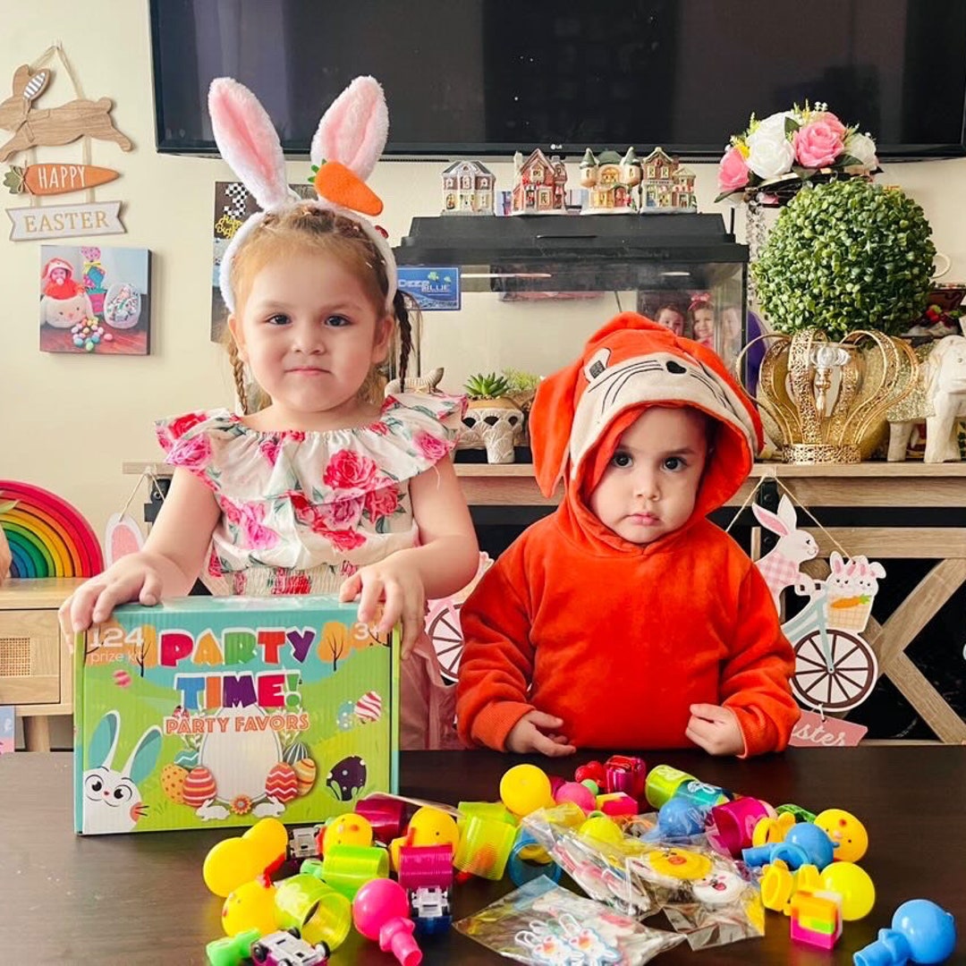 124 Pack Easter Party Favors Small Toys in Bulk Treats for Etsy