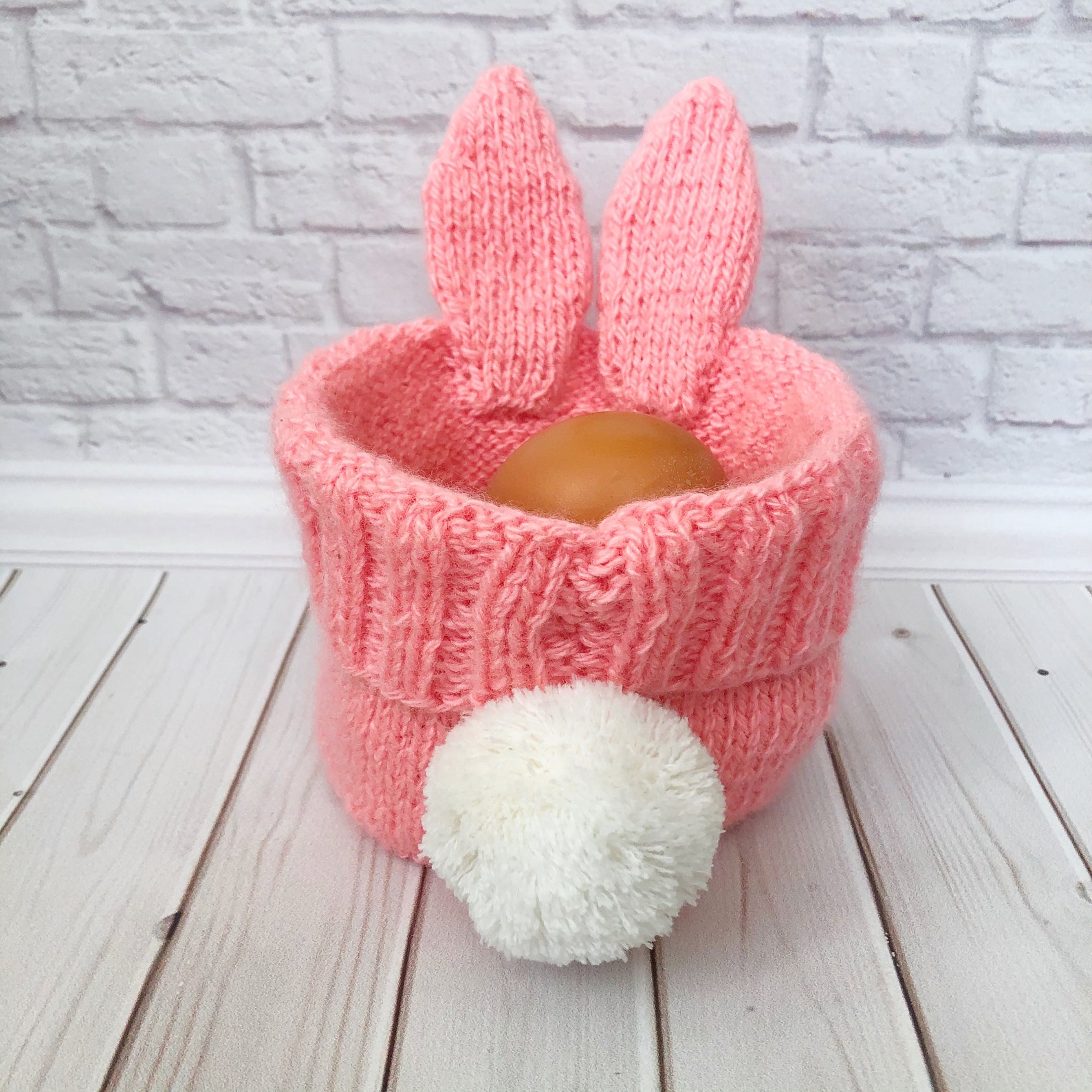 Knitted Pattern Easter Basket DIY Rabbitbasket Easter Table Etsy