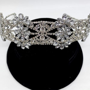 Tiara, Kristall Tiara, handgemachte Krone