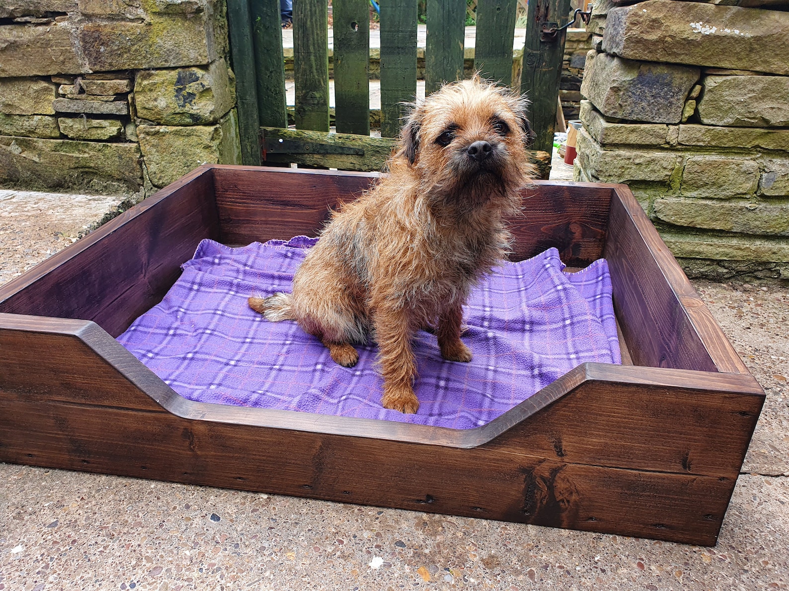 Handmade rustic wood dog beds Etsy