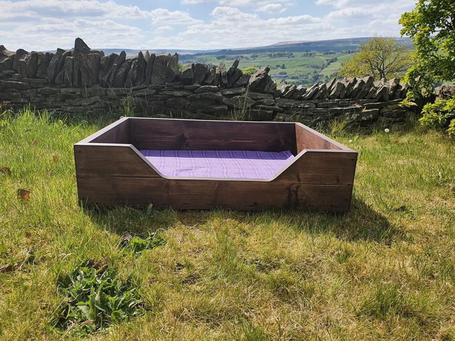 Handmade rustic wood dog beds Etsy