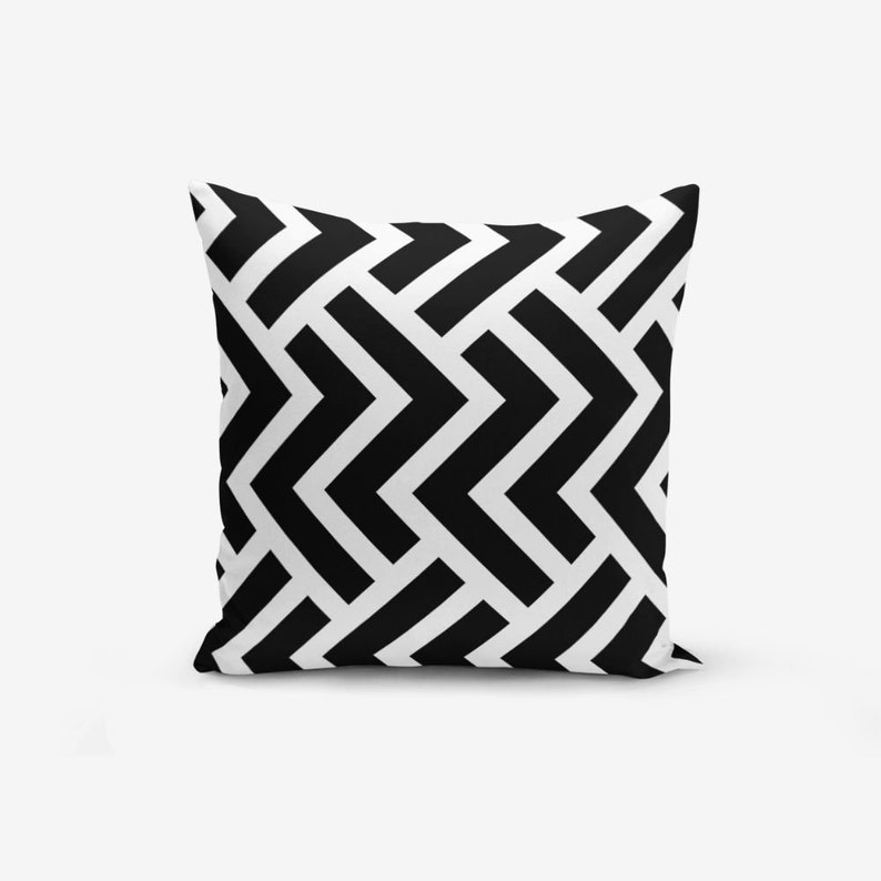 Black and White Throw Pillow Covers Modern Tree Throw Etsy