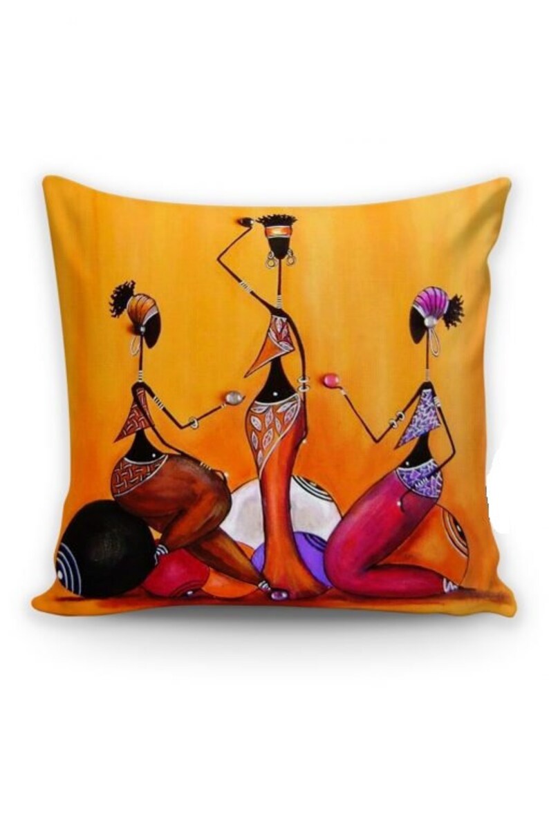 Afro Woman SVG Decorative Pillow Set of 3 Black Woman SVG - Etsy
