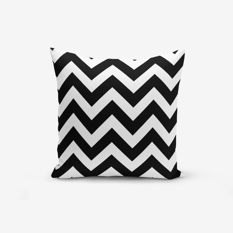 Black and White Throw Pillow Covers Modern Tree Throw Etsy