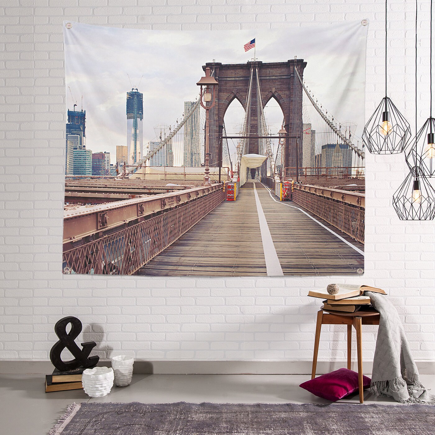 Brooklyn Bridge Tapestry Wall Decor Large Size 47x59 Inch  Etsy