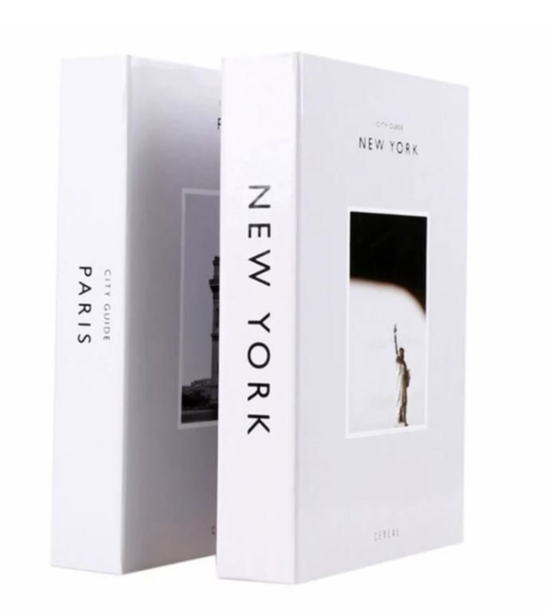 2 Decorative Book Box Set Storage Box Table Decor Book Decorative Book