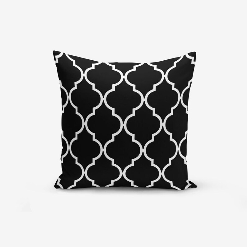 Black and White Throw Pillow Covers Modern Tree Throw Etsy