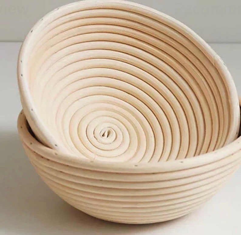 SET OF 2 8.5 Round Proofing Baskets Etsy