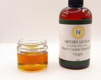 Olio di semi di cumino nero pressato a freddo, vergine 8 once