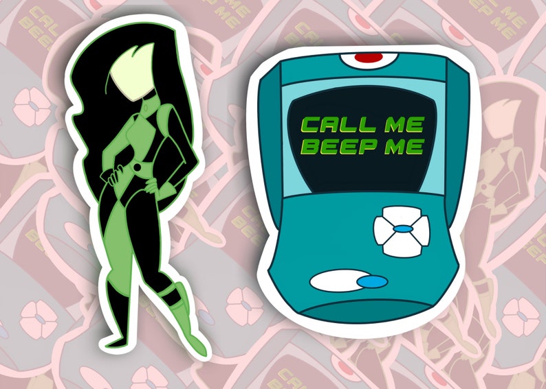Kim Possible Sticker Pack | Glossy Weatherproof Vinyl Decals - Etsy