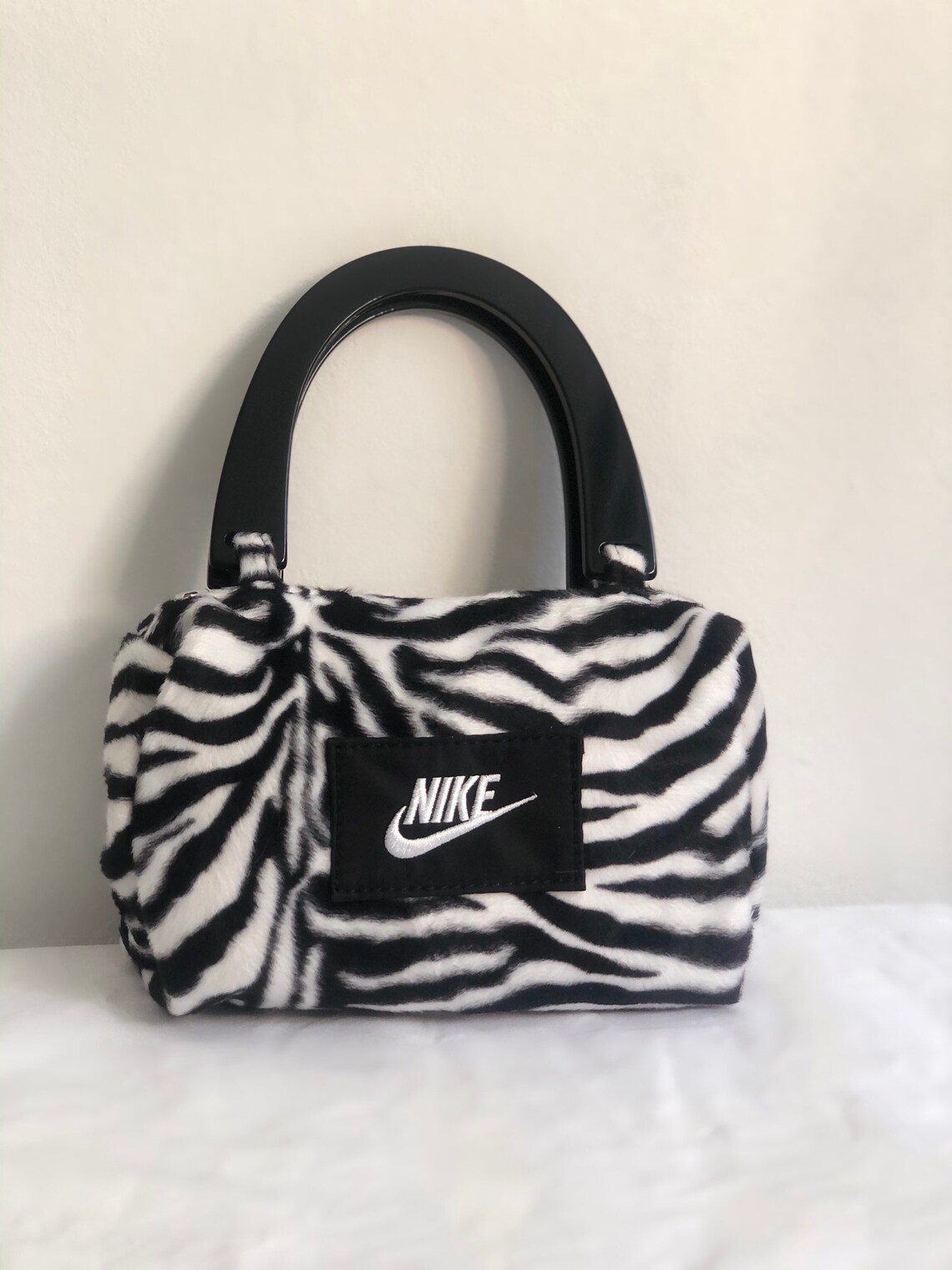 Reworked Nike Zebra Mini Hobo Bag | Etsy