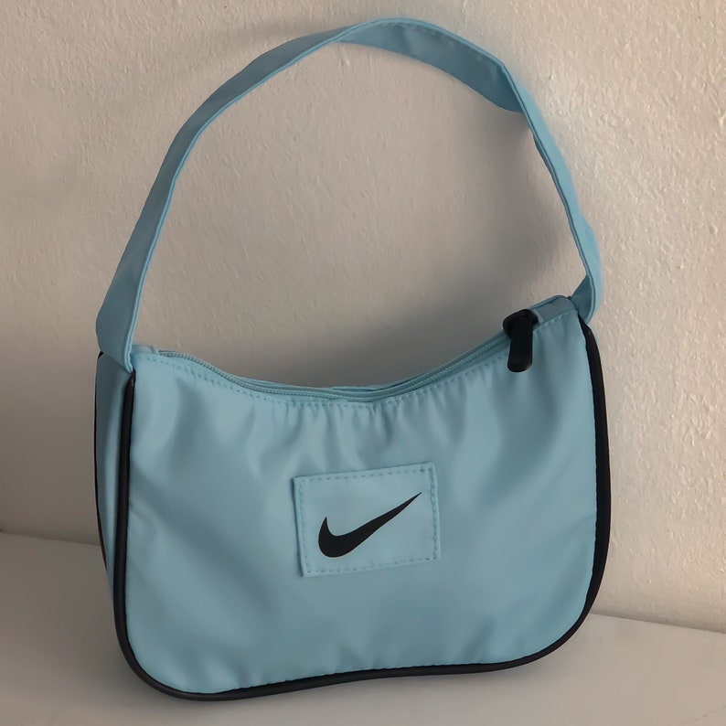 Reworked Nike Shoulder Bag Patched On Logo Etsy