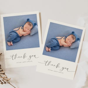 Merci pour une baby shower, une gorgée et un faire-part de naissance - Modification et téléchargement instantanés