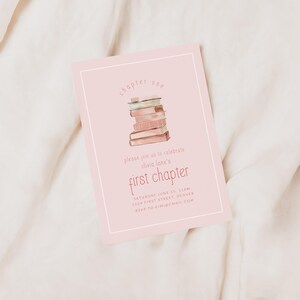 Storybook First Chapter 1st Birthday First Birthday Party Invitation ...