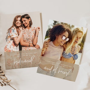 I Can't Say I Do Ohne You, Will You Be My Bridesmaid, Trauzeugin, Printable Karte - Instant Edit und Download