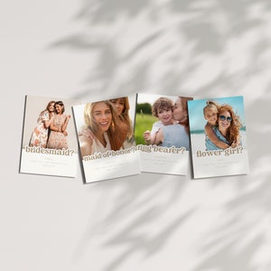 I Can't Say I Do Ohne You, Brautjungfer, Trauzeugin, Ringträger, Blumenmädchen, Printable Karte - Instant Edit und Download