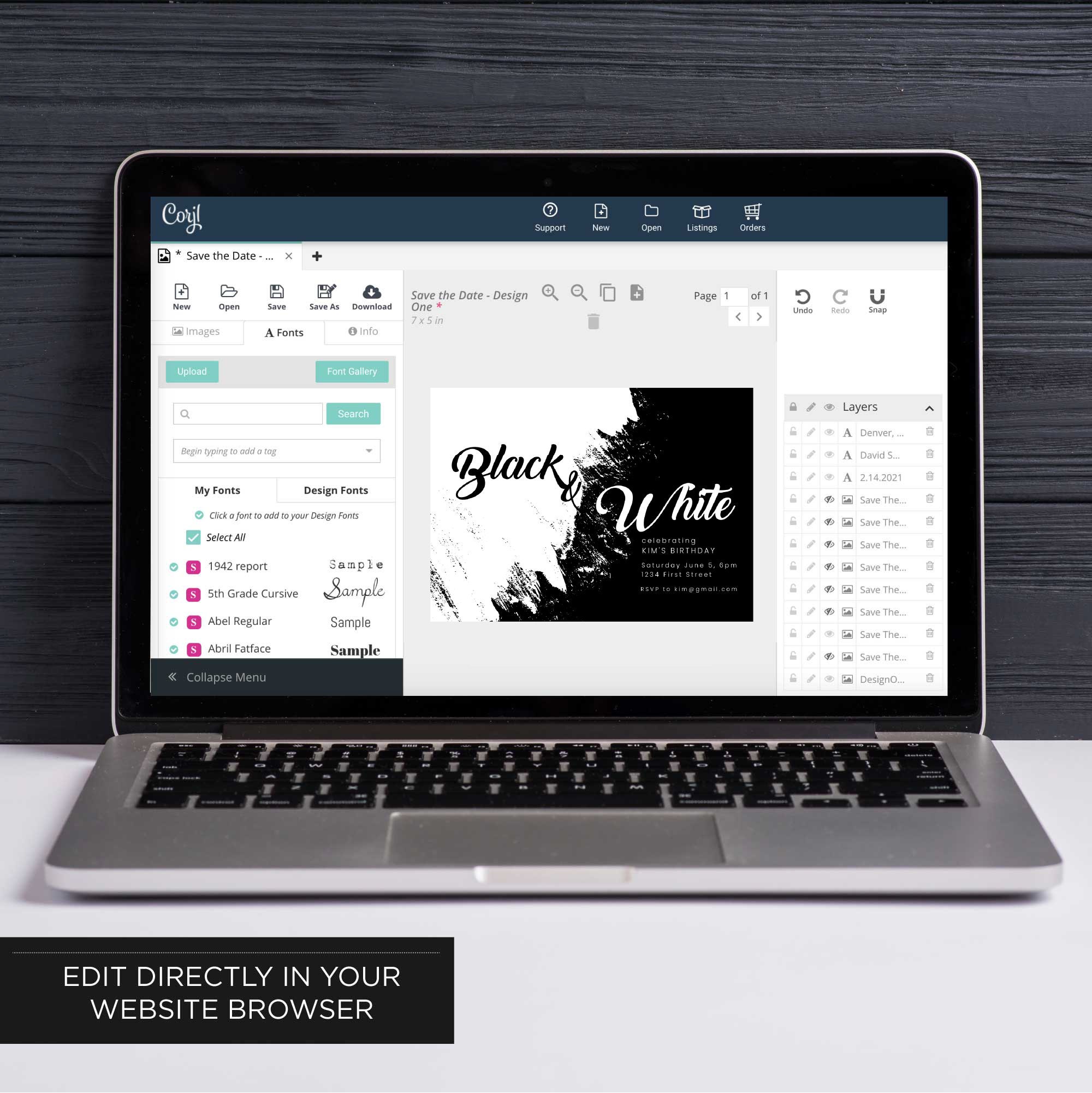 Program Invitation Layout Black Black and White Party Invitation Template - With Grunge Background ...