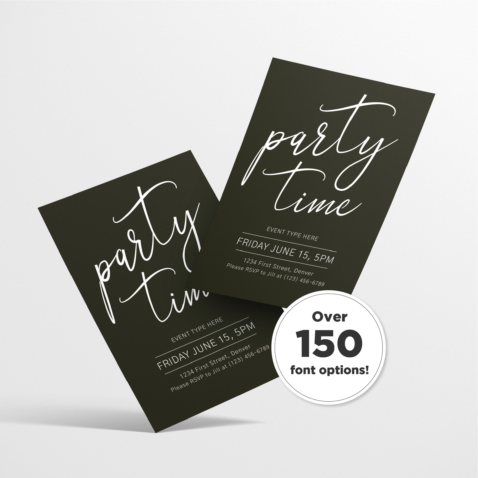 Partiful Invitations Editable and Customizable Party Time Invitation Template - All ...