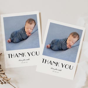 Gracias por un baby shower, Sip and See o anuncio de nacimiento: edición y descarga instantáneas