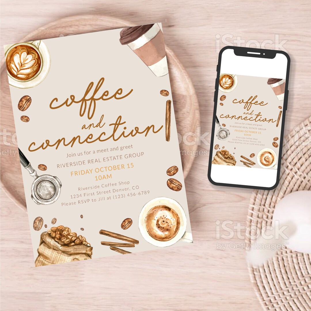 Coffee and Connection Brunch Meeting Meet and Green Etsy