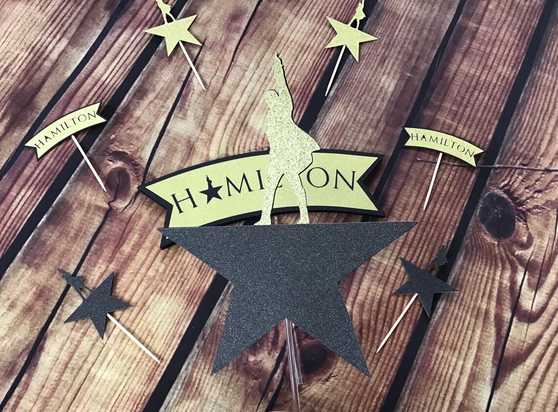Hamilton cake topper Hamilton cupcake toppers Hamilton Party Etsy