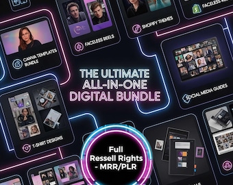 The Ultimate All-in-One Digital Bundle | Master Resell Rights | PLR | 100+ Million Digital Products, Planners, Journals, Templates, Guides