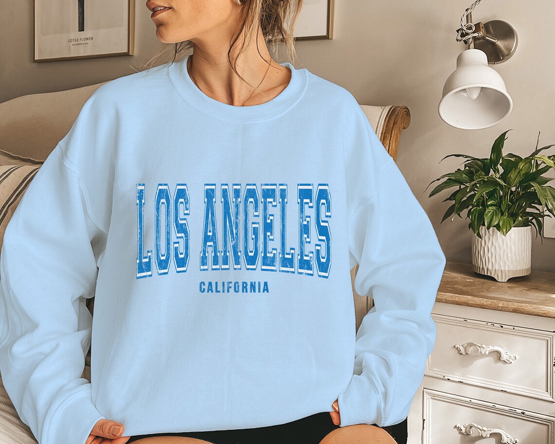 Los Angeles Sweatshirt Los Angeles California Vintage Grunge - Etsy