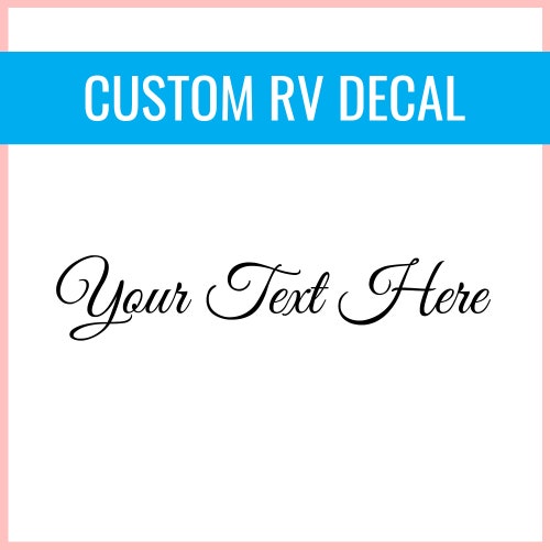 Custom RV Decal Permanent Vinyl Lettering for Etsy