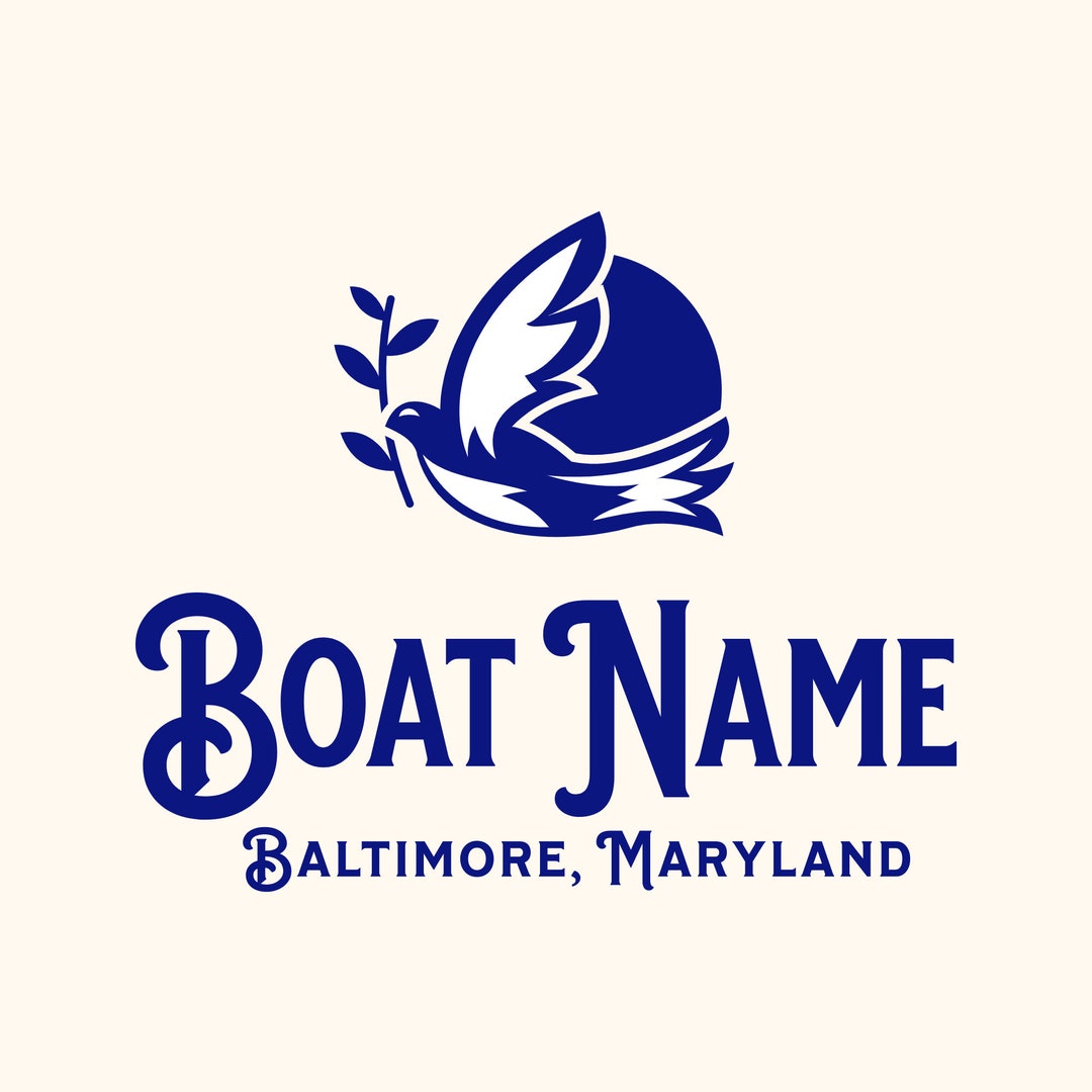 Boat Name Decal With Port & State - Custom Personalized Permanent Vinyl ...