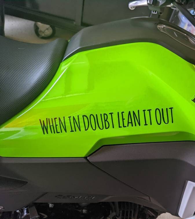 Custom Motorcycle Decal - Permanent Outdoor-grade Vinyl Lettering for ...