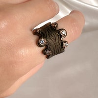 Колцц з с серебра 925 пробы, синий топз ок оeric all'altro