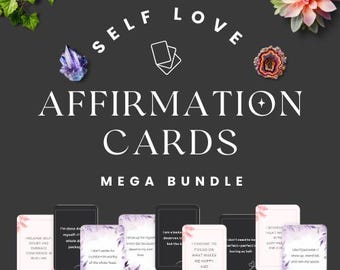 Ultimate Affirmation Card Bundle – Bold, Subtle, Gentle Self-Love Cards (30-Pack)