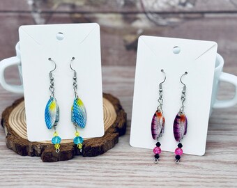 Fishing Lure Earrings, Real Fishing Lures, Loves Fishing, Gift, Earrings, Women, Girls