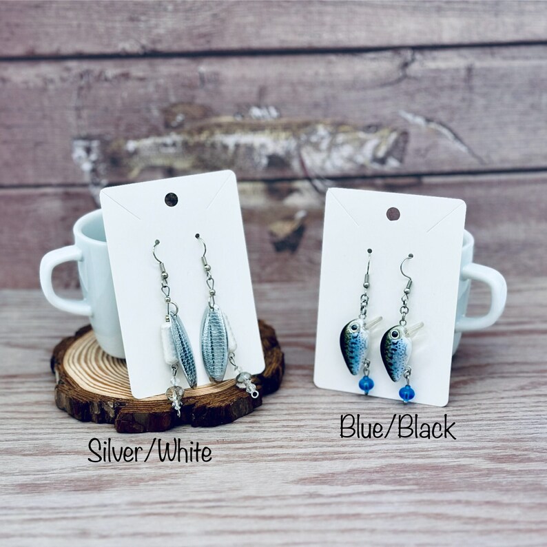 Fishing Lure Earrings Real Fishing Lures Loves Fishing Etsy