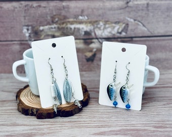 Fishing Lure Earrings, Real Fishing Lures, Loves Fishing, Gift, Earrings, Women, Girls